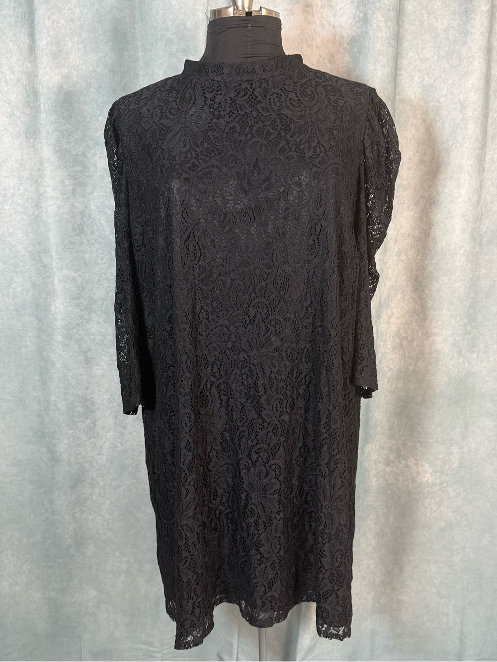 ASOS Black Lace Shift Dress US Plus 22
